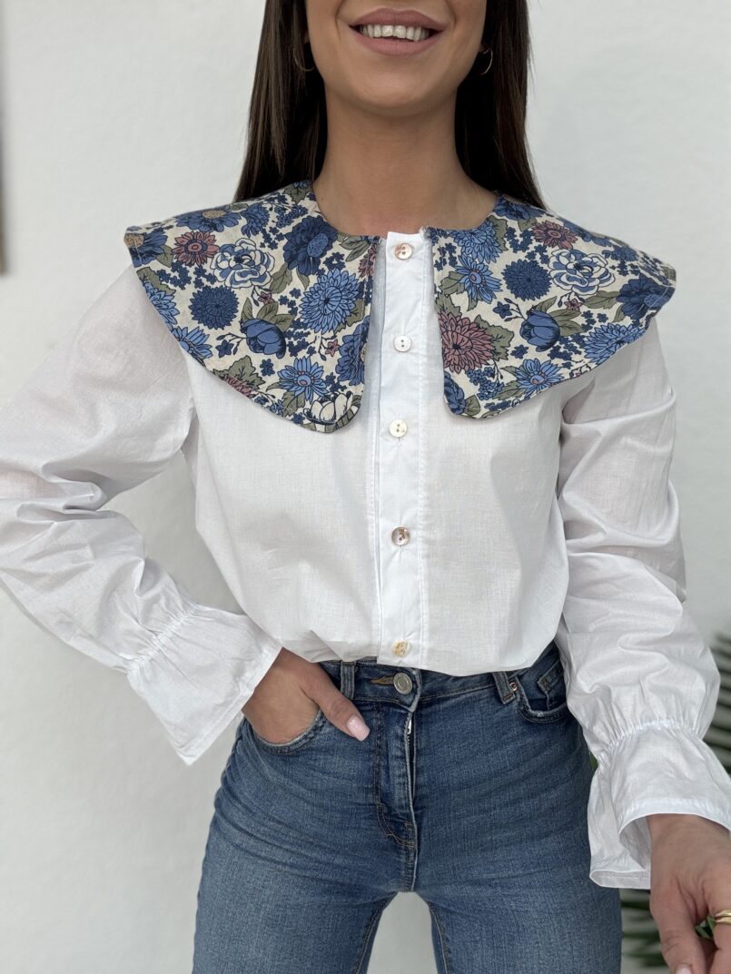 CAMISA SOLA FLORES AZUL