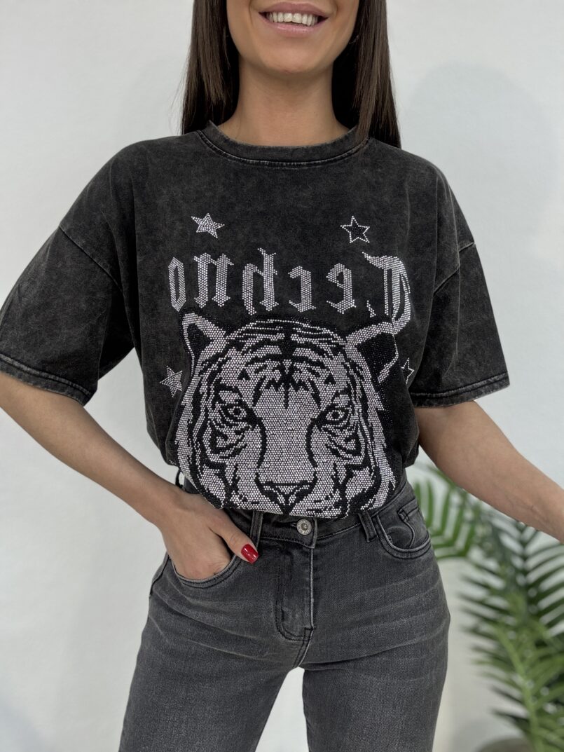 CAMISETA TIGER STRASS